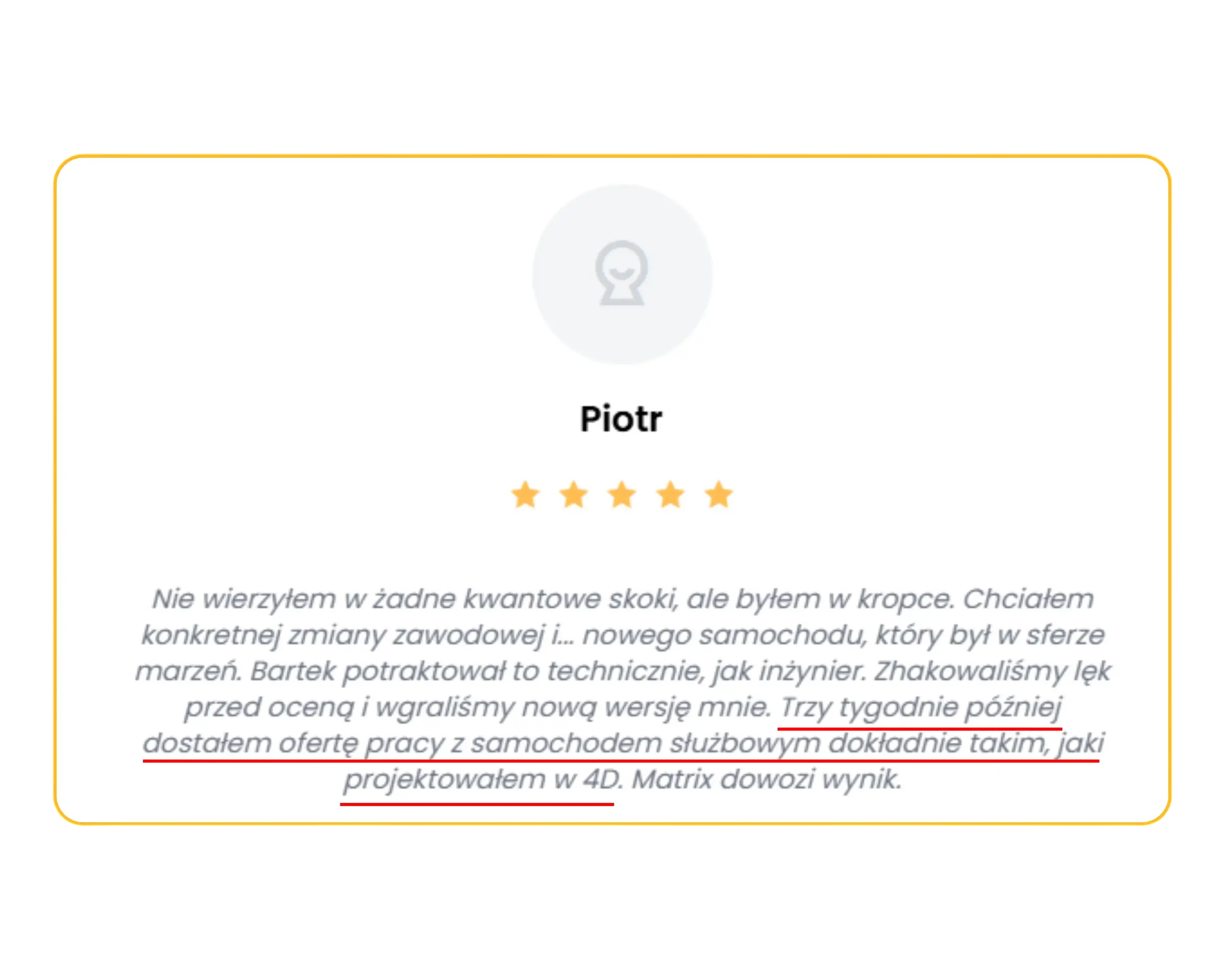 Opinia osoby po pracy z Bartoszem Kubiakiem
