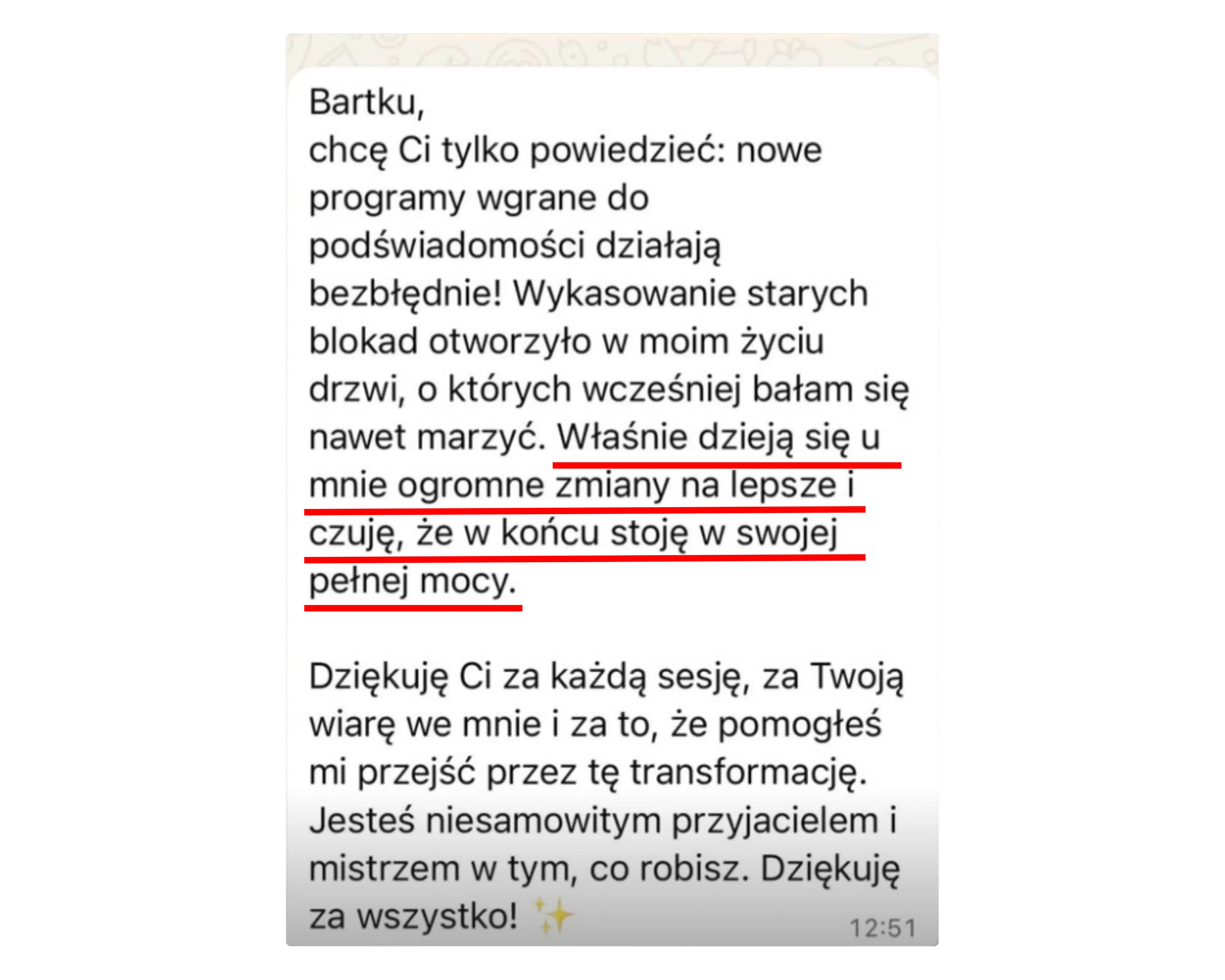 Opinia osoby po pracy z Bartoszem Kubiakiem